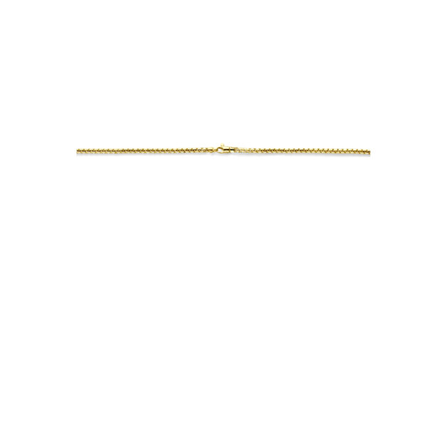 collier 3,0 mm 45 cm Silgold (geel met zilverkern) - Afbeelding 3