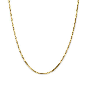 collier 3,0 mm 45 cm Silgold (geel met zilverkern)