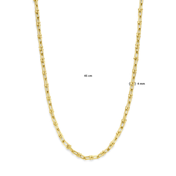 collier 4,0 mm 45 cm 14K geelgoud - Afbeelding 4
