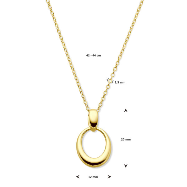 collier 42 - 44 cm 14K geelgoud - Afbeelding 4