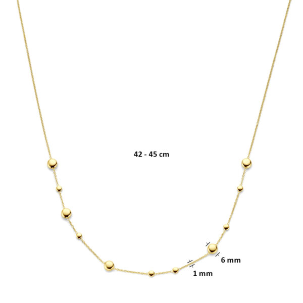 collier 42 - 45 cm 14K geelgoud - Afbeelding 4