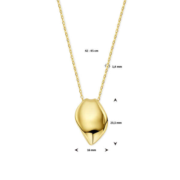 collier 42 - 45 cm 14K geelgoud - Afbeelding 4
