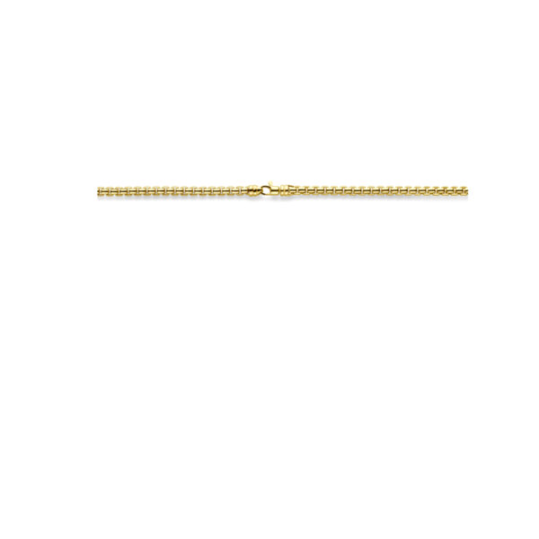 collier 4,3 mm 45 cm Silgold (geel met zilverkern) - Afbeelding 3