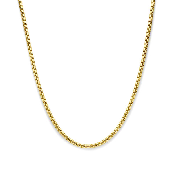 collier 4,3 mm 45 cm Silgold (geel met zilverkern)