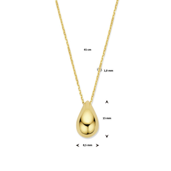 collier 45 cm 14K geelgoud - Afbeelding 4