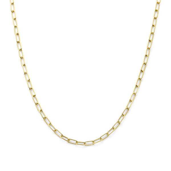 collier 4,7 mm 45 cm Silgold (geel met zilverkern)