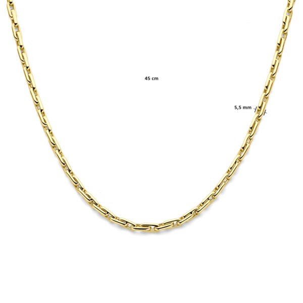collier 5,5 mm 45 cm 14K geelgoud - Afbeelding 4