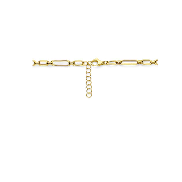collier 6,0 mm 42 + 3 cm 3 micron zilver verguld (geel) - Afbeelding 3