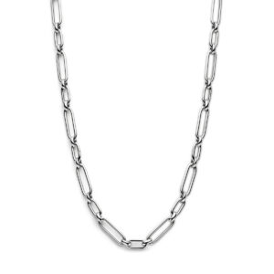 collier 6,0 mm 42 + 3 cm zilver gerhodineerd