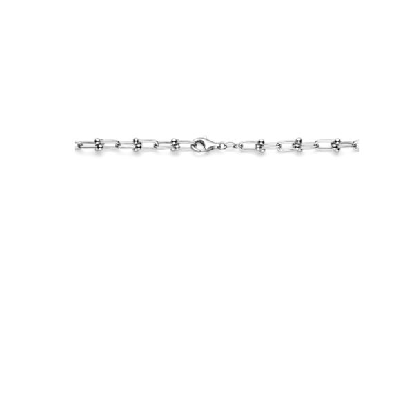 collier 6,5 mm 43 cm zilver gerhodineerd - Afbeelding 3