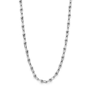 collier 6,5 mm 43 cm zilver gerhodineerd