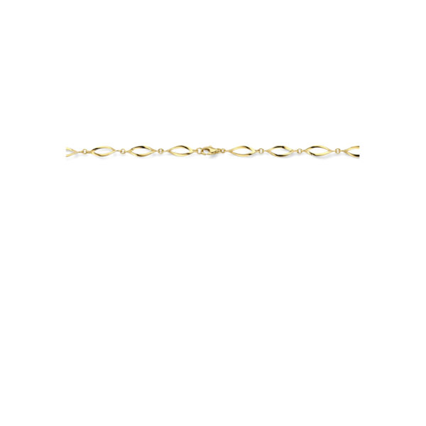 collier 6,5 mm 45 cm 14K geelgoud - Afbeelding 3