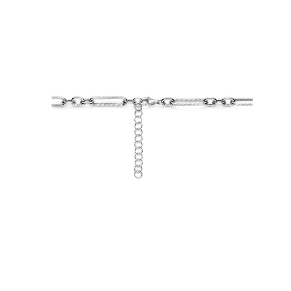 collier 7,5 mm 43 + 5 cm zilver gerhodineerd - Afbeelding 3