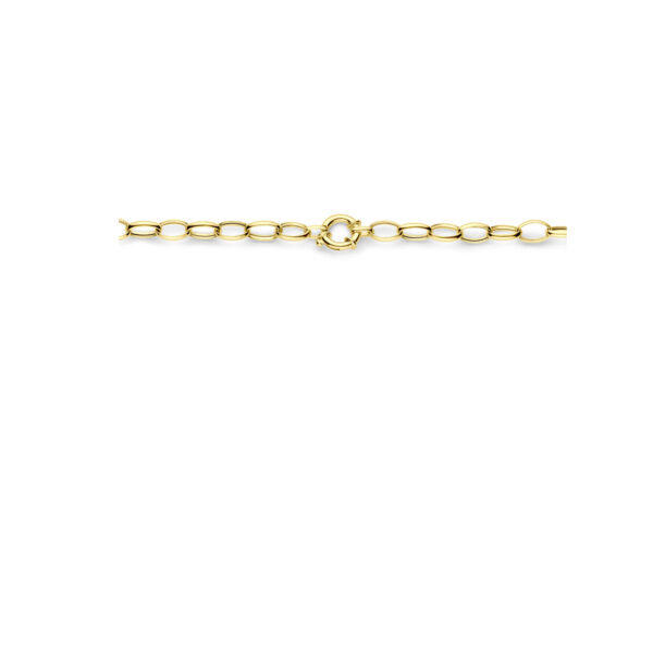collier 8,3 mm 45 cm met groot springslot 3 micron zilver verguld (geel) - Afbeelding 3