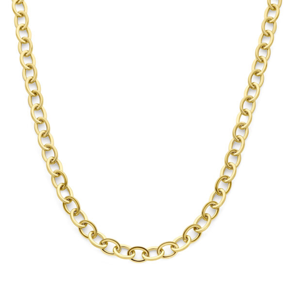 collier 9 mm 45 cm 14K geelgoud
