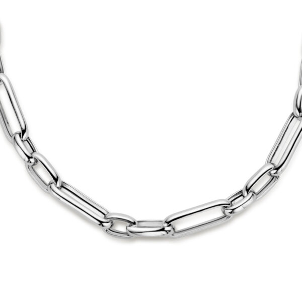 collier 9,2 mm  46 cm zilver gerhodineerd