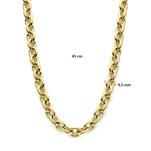 collier 9,5 mm 45 cm 14K geelgoud - Afbeelding 4