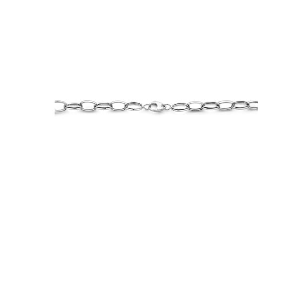 collier anker 10 mm 43 cm zilver gerhodineerd - Afbeelding 3