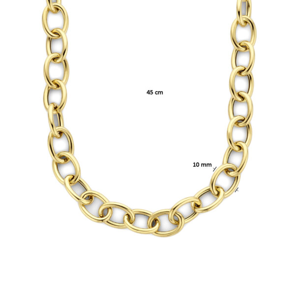 collier anker 10 mm 45 cm 14K geelgoud - Afbeelding 4