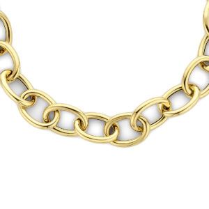 collier anker 10 mm 45 cm 14K geelgoud