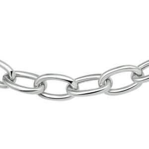 collier anker 11 mm 48 cm zilver gerhodineerd