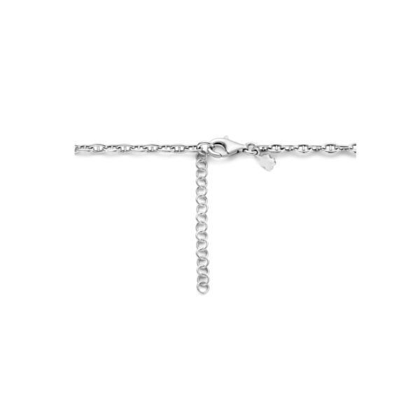 collier anker 4,0 mm 40 + 4 cm zilver gerhodineerd - Afbeelding 3