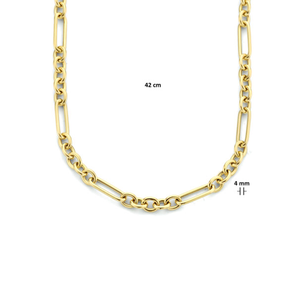 collier anker 4,0 mm 42 cm 14K geelgoud - Afbeelding 4