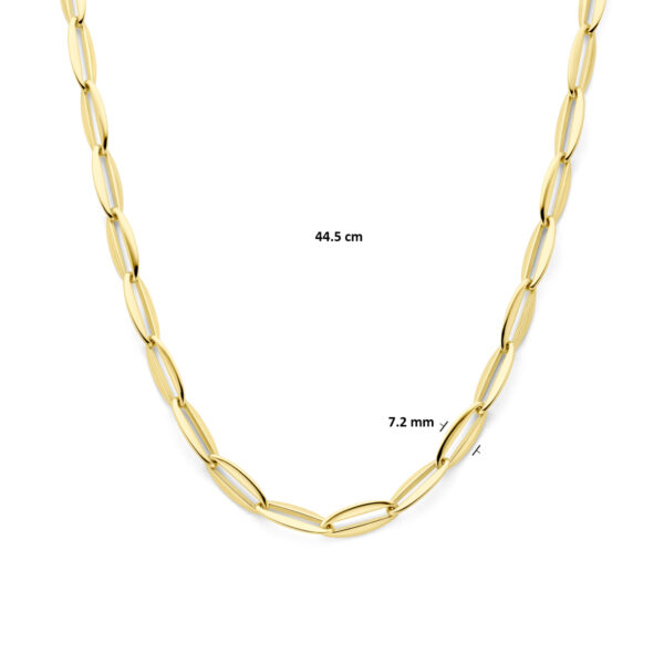 collier anker 7,2 mm 44,5 cm 14K geelgoud - Afbeelding 4