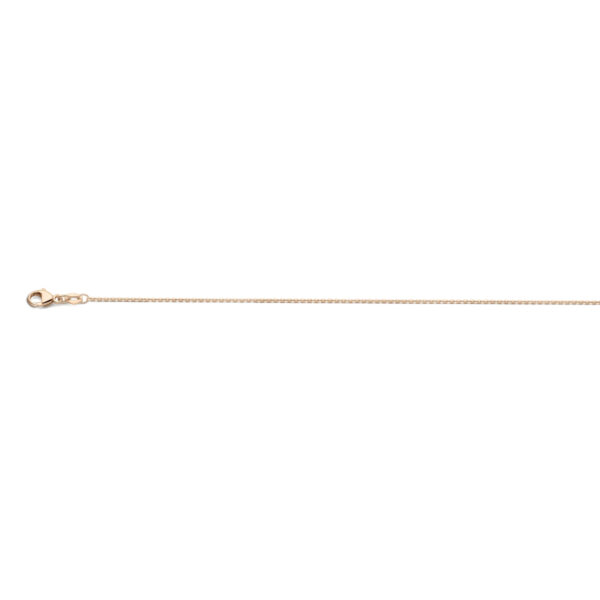 collier anker gediamanteerd 1,1 mm 41 - 43 - 45 cm 18K roségoud - Afbeelding 3
