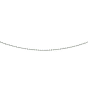 collier anker plat 0,8 mm 41 - 43 - 45 cm 14K witgoud