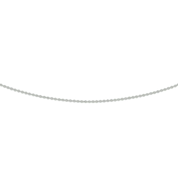 collier anker plat 0,8 mm 41 - 43 - 45 cm 14K witgoud
