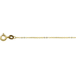 collier anker plat 1,0 mm 41 - 43 - 45 cm 14K geelgoud