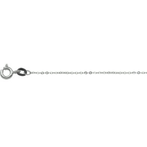 collier anker plat 1,0 mm 41 - 43 - 45 cm 14K witgoud