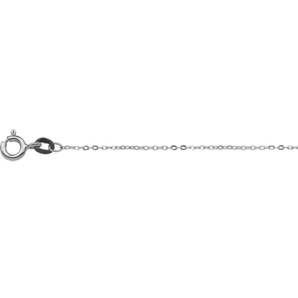 collier anker plat 1,0 mm 41 - 43 - 45 cm 14K witgoud