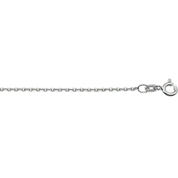 collier anker plat 1,2 mm 41 - 43 - 45 cm 14K witgoud