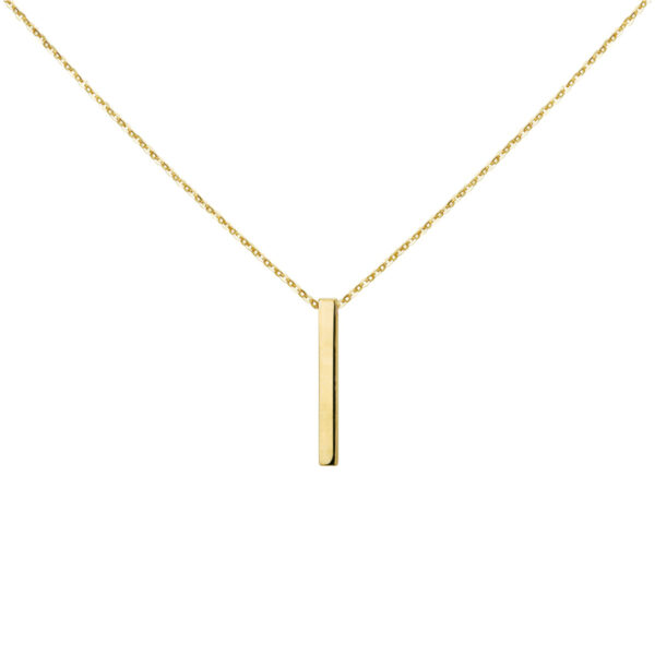 collier balkje 41 - 43 - 45 cm 14K geelgoud