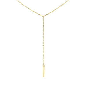 collier balkje 45 - 47 - 49 cm 14K geelgoud
