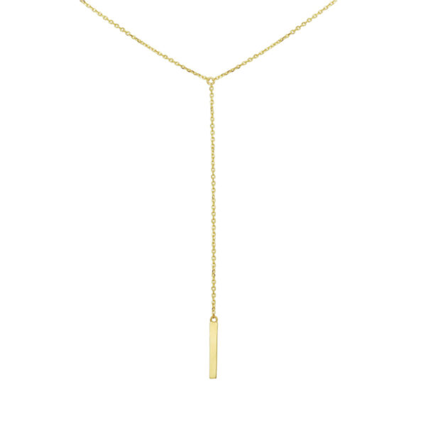 collier balkje 45 - 47 - 49 cm 14K geelgoud