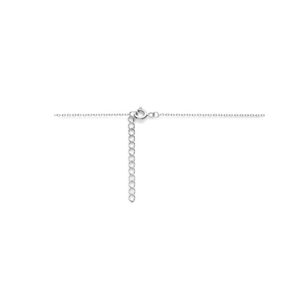 collier beer zirkonia 36 + 4 cm zilver gerhodineerd - Afbeelding 3