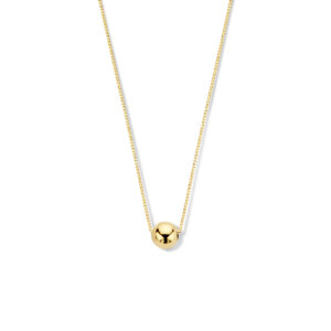 collier bol 0,5 mm 40 + 1,5 cm 14K geelgoud