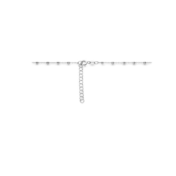collier bolletjes 2,5 mm 40 + 4 cm zilver gerhodineerd - Afbeelding 3