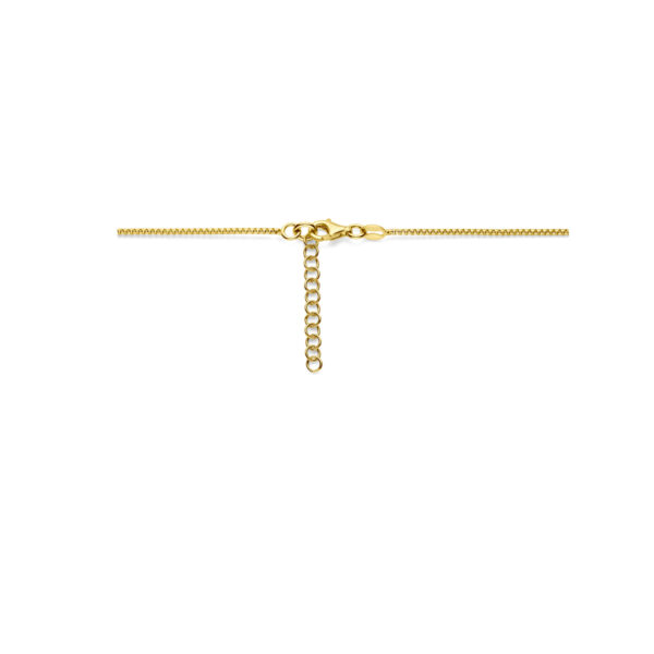collier bolletjes 42 + 3 cm 3 micron zilver verguld (geel) - Afbeelding 3