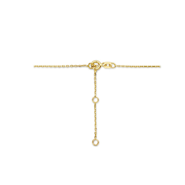 collier bolletjes gediamanteerd 2,5 mm  40 - 42 - 44 cm 14K geelgoud - Afbeelding 3