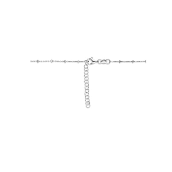 collier bolletjes gediamanteerd 4,0 mm 40 + 4 cm zilver gerhodineerd - Afbeelding 3
