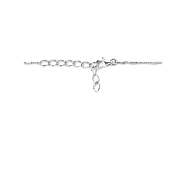 collier buisjes 1,3 mm 40 + 4 cm zilver gerhodineerd - Afbeelding 3