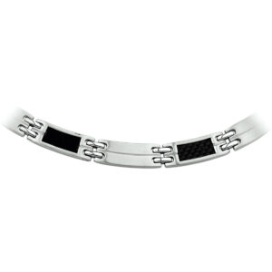 collier carbon poli/mat 7,5 mm 50 cm edelstaal