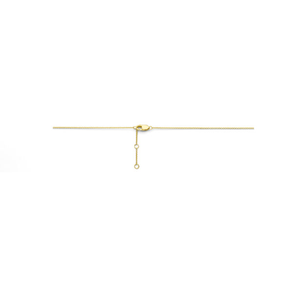 collier diamant 0.05ct h si 41 + 2 + 2 cm 14K geelgoud - Afbeelding 3