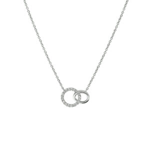 collier diamant 0.07ct h p1 41 - 43 - 45 cm 14K witgoud
