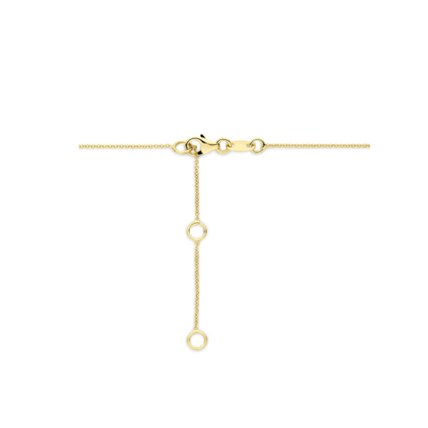 collier diamant 0.07ct h si 41 - 43 - 45 cm 14K geelgoud - Afbeelding 3