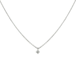 collier diamant 0.10ct h si 41 - 43 - 45 cm 14K witgoud
